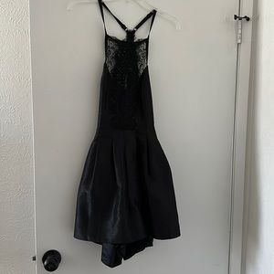 Free People black lace romper